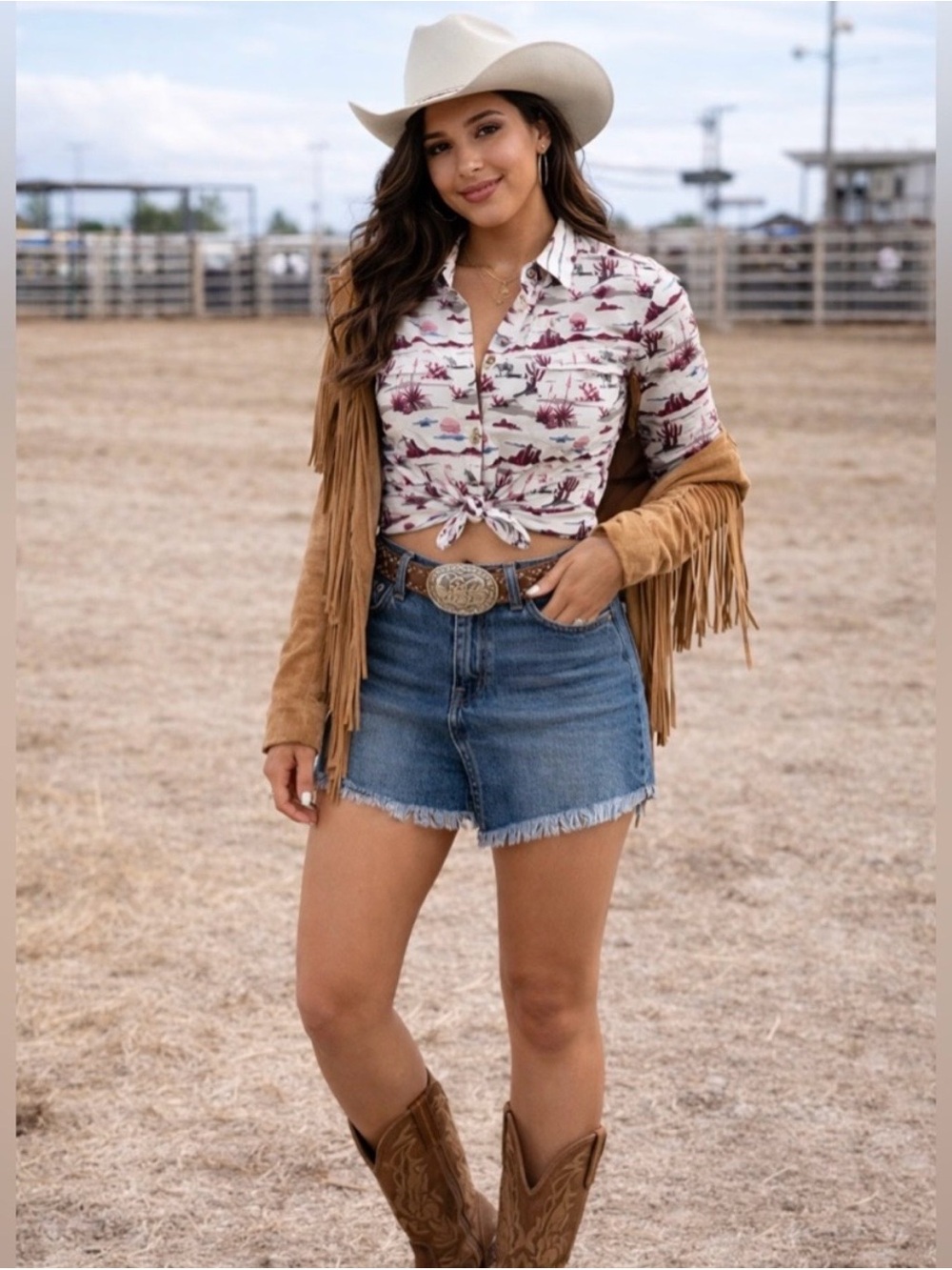 Ariat Cactus Fitted Button Down Shirt